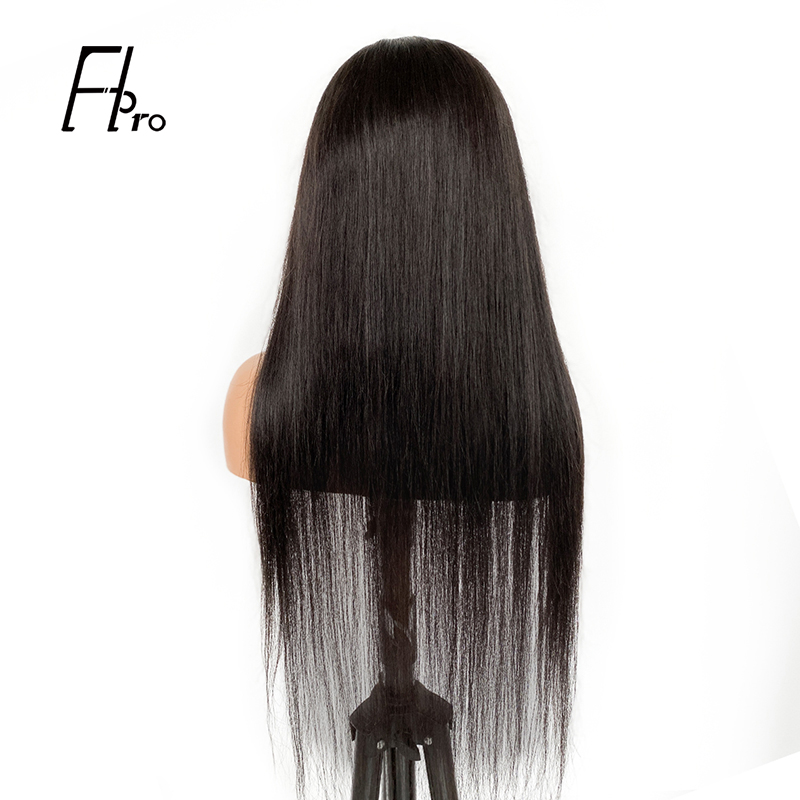 13x4 HD Front Lace Wig Free Part Human Hair Straight Texture Natural Color